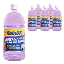 불스원 레인OK 에탄올 발수코팅 워셔액, 1.8L, 6개