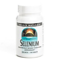 소스내츄럴스 셀레늄 200mcg 타블렛 글루텐 프리 무설탕, 120개입, 1개