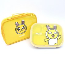 릴팡 카카오프렌즈 예쁜가방 스텐식판세트, 무지, 식판 + 가방