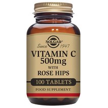 솔가 비타민 C 500mg 로즈힙 타블렛 글루텐 프리 무설탕, 100개입, 1개, 100정
