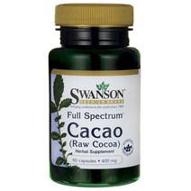 스완슨 풀 스펙트럼 카카오 400mg 캡슐, 60개입, 1개