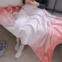 더자리 프리미엄 고밀도 마이블랭킷 레인보우 극세사 담요