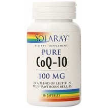 솔라레이 퓨어 CoQ-10 100mg 캡슐, 30개입, 1개, 30정