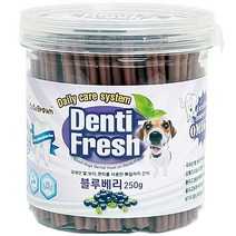 덴티프레쉬 애견 덴탈껌 250g, 1개, 블루베리
