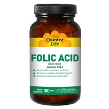 컨트리라이프 엽산 800mcg 타블렛, 100개입, 1개