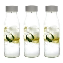 실리쿡 유리물병 트리플세트, 1L, 혼합 색상, 1세트
