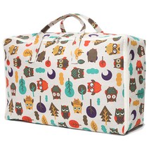 하늬통상 패브릭 이불보관함 대형, 03 부엉이, 1개