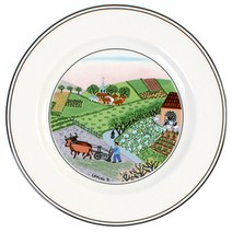 빌레로이앤보흐 디자인나이프 빵버터접시 17cm 밭농사