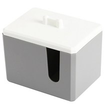 모나코올리브 노르딕 면봉 화장솜 케이스, 그레이, 1개