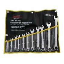 스마토 콤비네이션 스패너 렌치 11종 세트, 1세트