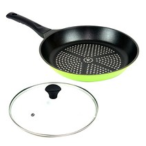 키친아트 뉴 본 다이아몬드 후라이팬 + 유리뚜껑 세트, 28 cm, 1개