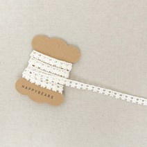 해피베어스 체리블라썸 코튼 레이스, 내추럴, 2팩