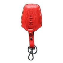 헤르만 쌍용 자동차 전용 뉴 스마트키 가죽케이스 SS10, 로즈 레드, 쌍용 3버튼타입