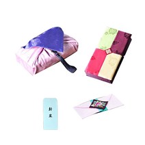 [팔복상회 전통공예품] 현금 예단 세트 (릴리) 전통 기념품 전통결혼 혼례품, 신랑(봉채) 4색함 / 예단보 꽃분홍색 추가, 1세트