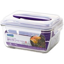 글라스락 퍼플 에디션 핸디형 밀폐용기 1.8L, 1개