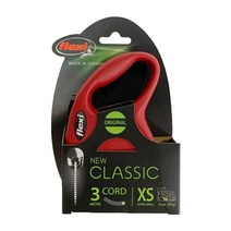 플렉시 뉴클래식 애견 자동줄 코드 레드, XS, 1개