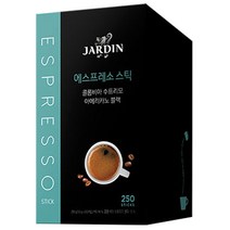 쟈뎅 콜롬비아 수프리모 아메리카노 블랙 에스프레소 스틱, 1g, 250개입, 1개