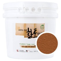이오세라믹황토 바르는 천연 황토벽지 16L, 황토색