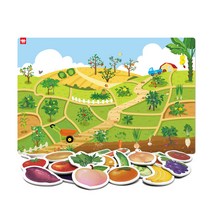 아리아띠 붙이고익히고 텃밭 가꾸기 자석놀이교구, 1개, 24피스