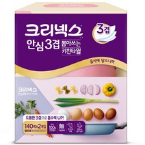 크리넥스 3겹 뽑아쓰는 키친타올 140매, 2개입, 1개