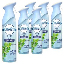 페브리즈 에어 화장실탈취제 산뜻한정원향 본품, 275g, 6개