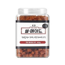 웰메이드 강아지 수제간식 400g, 연어별사탕져키맛, 1개