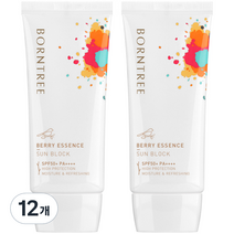 본트리 베리 에센스 선블럭 SPF50+ PA++++, 50ml, 12개