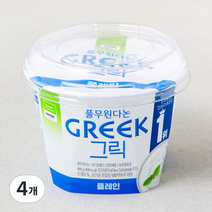 풀무원다논 그릭 플레인, 400g, 4개