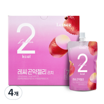 레씨 2kcal 리치 곤약젤리 7p, 1050g, 4개