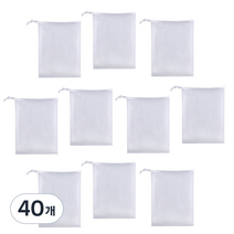 뷰티마마 이중망 4겹 버블 비누 거품망 기본형, 40개, 화이트