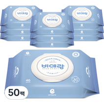 앙블랑 비데랑 패밀리 비데티슈 캡형, 46매, 50팩