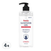 패밀리 세니타이저 겔 손소독제, 500ml, 4개