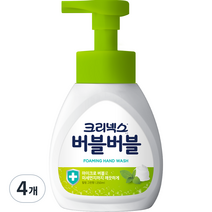 크리넥스 버블버블 핸드워시 힐링그린, 4개, 250ml