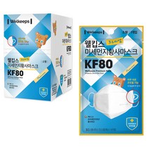 웰킵스 프리미엄 미세먼지황사마스크 소형 KF80, 25개입, 1개