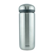 HUGH 페블 온더고 브루잉 텀블러 보틀 SS 304, 실버, 480ml