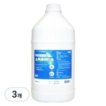 닥터포클린 소독용 에탄올, 3개, 4L
