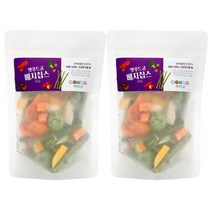 펫푸드궁 반려동물 베지칩스 간식 40g, 야채맛, 2개