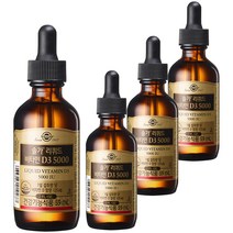 솔가 리퀴드 비타민D3 5000, 59ml, 4개