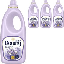 다우니 생화향기 컬렉션 초고농축 섬유유연제 와일드 라벤더 본품, 2L, 4개