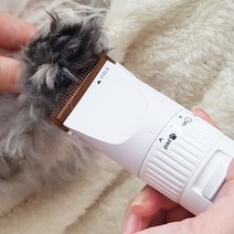 심콩캣 반려동물 심콩 다이얼 클리퍼 미용기 PRO-370, 아이비스 화이트, 1개