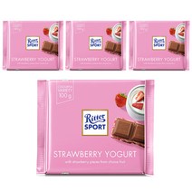 리터스포트 딸기요거트 초콜릿, 4개, 100g