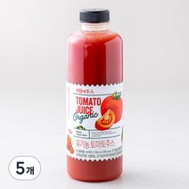 아침에주스 유기가공식품인증 토마토주스, 900ml, 5개