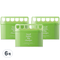소소이지 이지 초슬림 냉장고 숯 탈취제, 200g, 6개