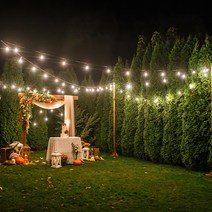 맥아트 LED 스트링 라이트 전등선 30m 30소켓 + 빔벌브 8W 주광색 30p, 블랙(전선)