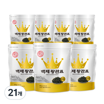 광천김 백제 왕관표 김자반, 40g(1개), 21개