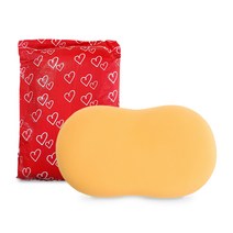 일상나눔 말랑말랑 고양이 뱃살 베개, 옐로우, 1개