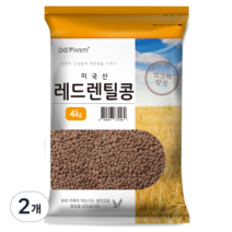 대구농산 건강한 밥상 레드렌틸콩, 4kg, 2개