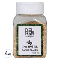딜리셔스마켓 마늘 후레이크, 80g, 4개