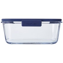 네오플램 글라쎄 내열유리 밀폐용기 1200ml, 단품, 1개