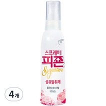 스프레이 피죤 섬유탈취제 강력탈취 시그니처, 80ml, 4개, 플라워 페스티벌향